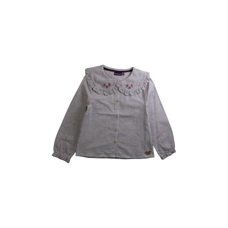 Sergent Major Ruffled Embroidered Long Sleeve Shirt 5T