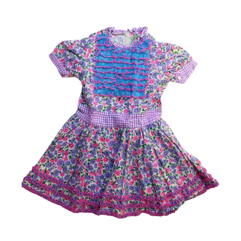 Fafa Floral Short Sleeve Dress Size 4T