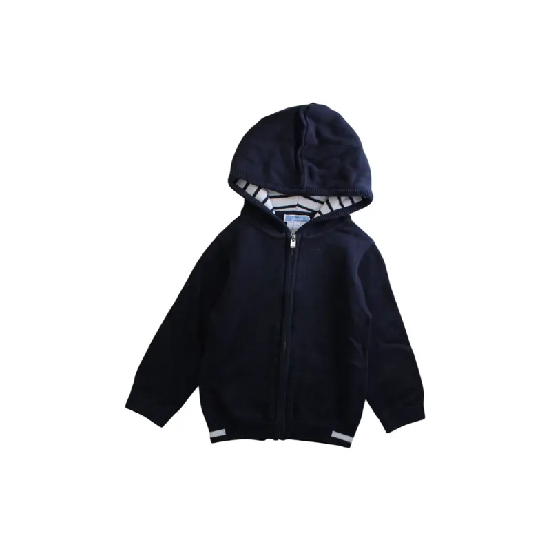 Jacadi Hooded Zippered Sweatshirt 2T