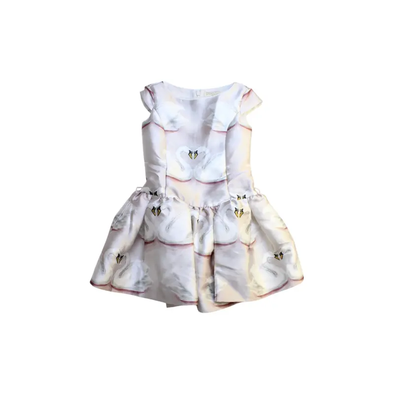 Monnalisa Swan Dress 6T