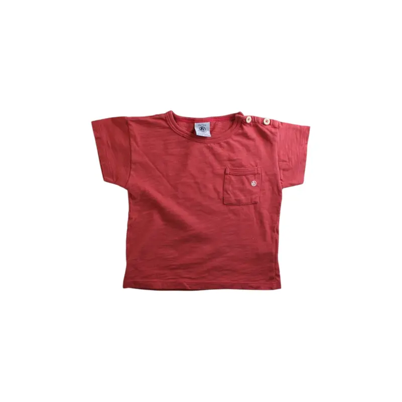 Petit Bateau Snap Button T-Shirt 6-12M