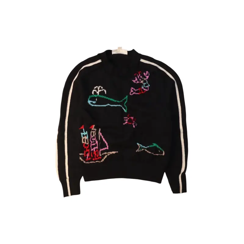 Bora Aksu Embroidered Knit Sweater 6T