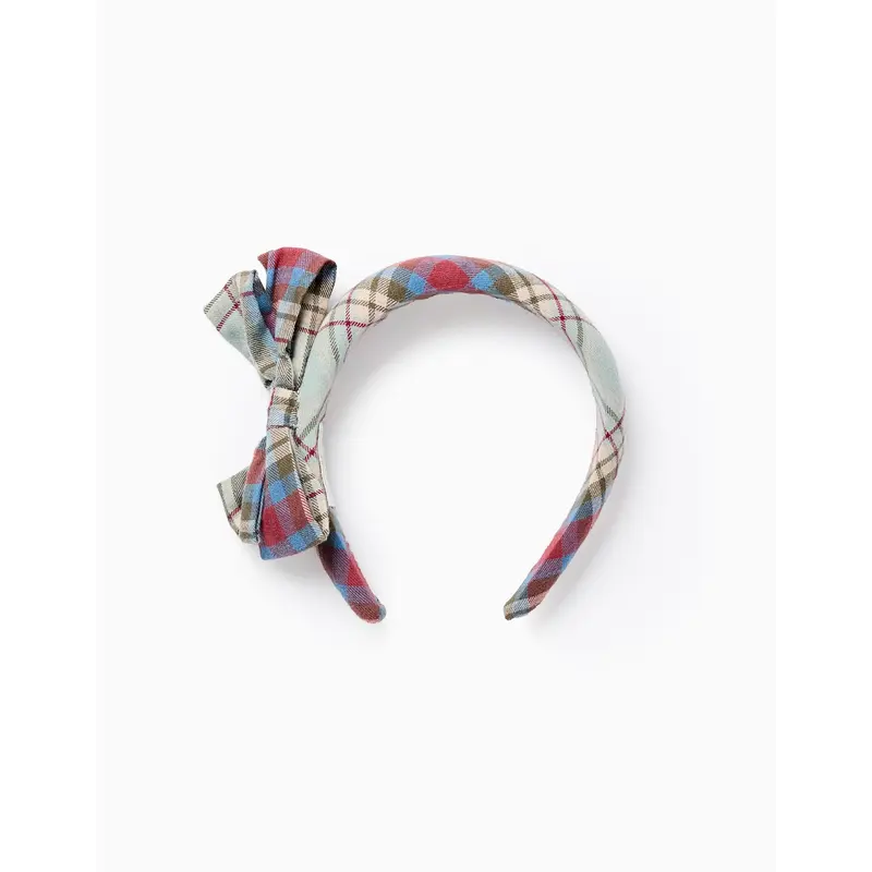 Checked Bow Headband for Babies and Girls 'B&S' , Multicolour