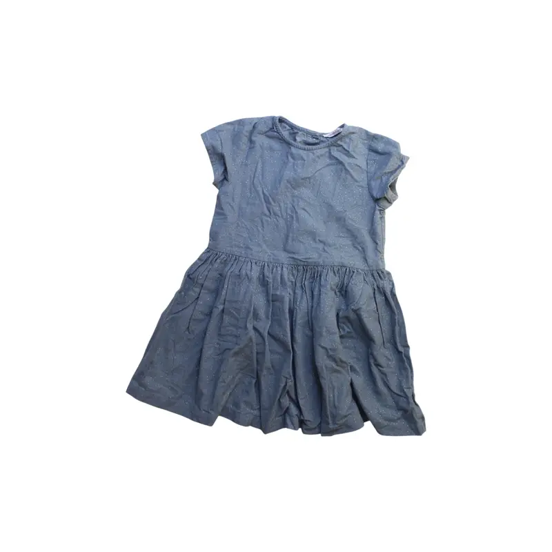 Monoprix Denim Short Sleeve Dress 5T