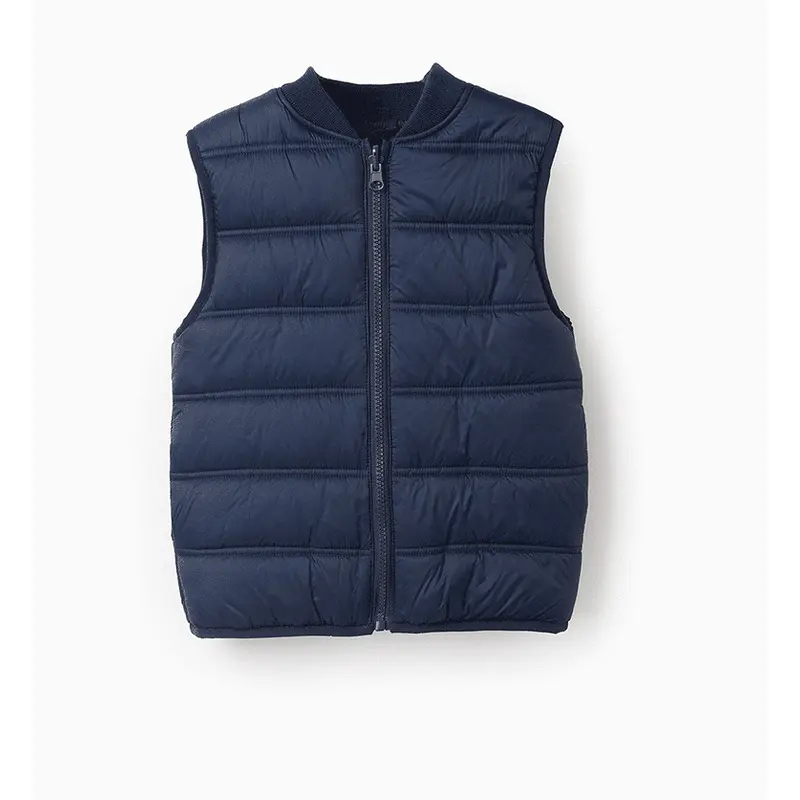 3-in-1 Padded Parka with Detachable Vest for Boys, Beige/Blue