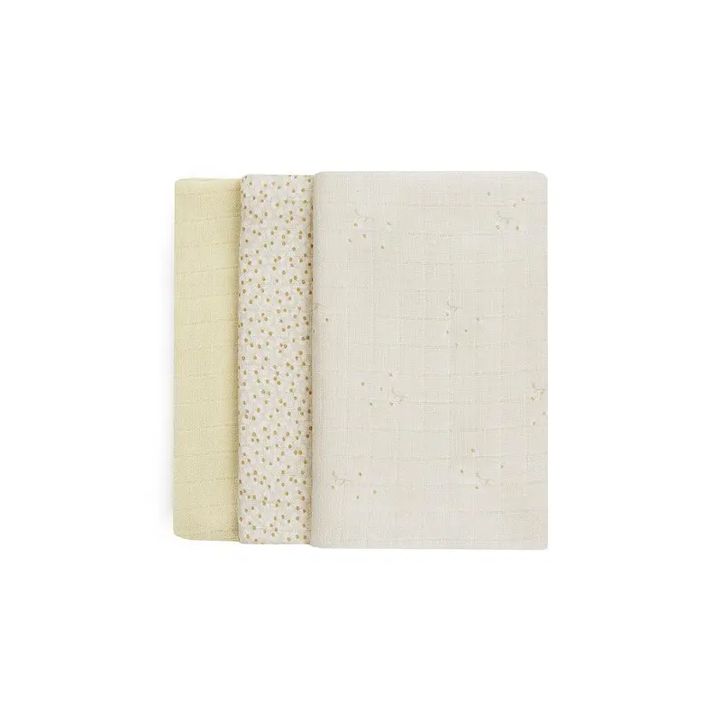 Avery Row Muslin Squares - 3 Pack - Wild Chamomile