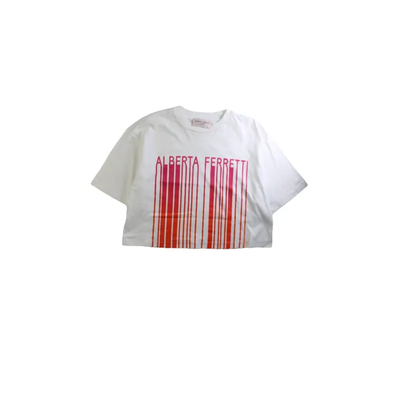Alberta Ferretti Barcode Print Top 12Y