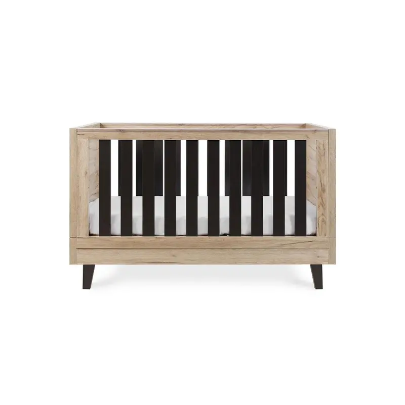 Tutti Bambini Como Cot Bed - Distressed Oak/Slate Grey