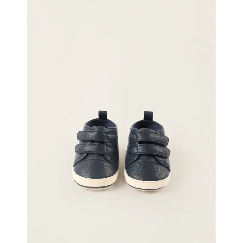 Boots with Faux Fur for Newborns, Dark Blue