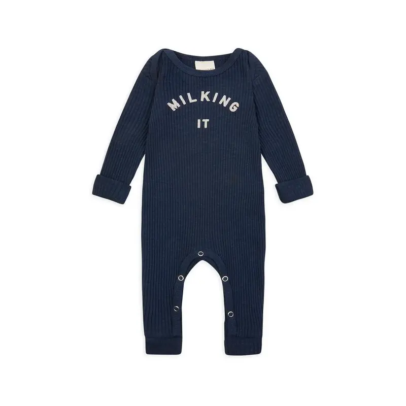 Claude & Co Milking It Onesie - Navy