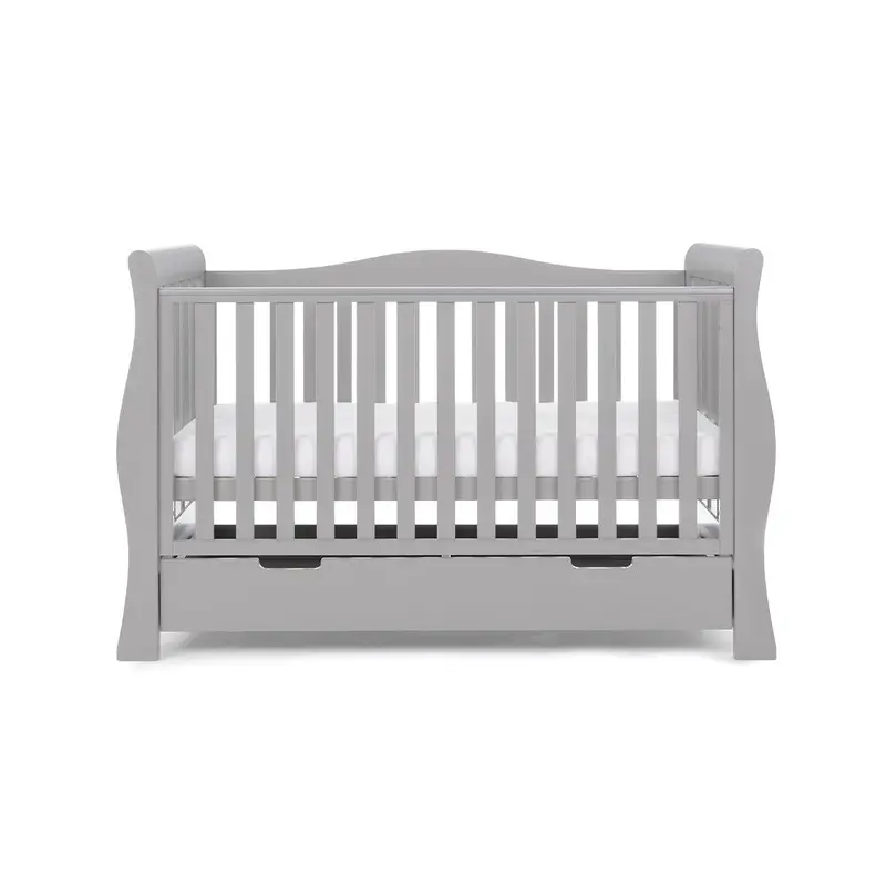 Obaby Stamford Luxe Cot Bed - Warm Grey