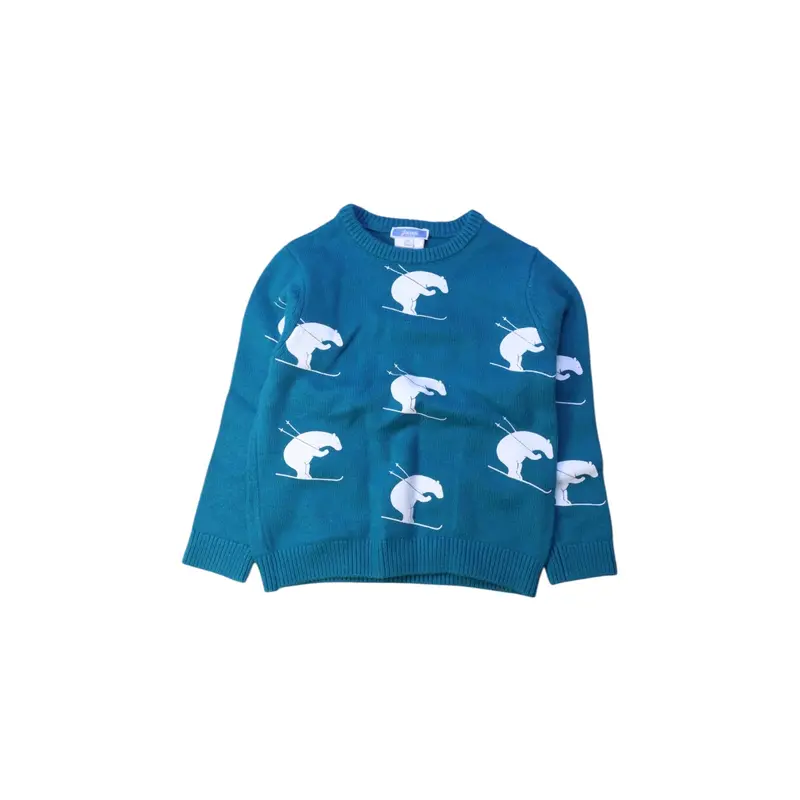 Jacadi Skiing Bear Sweater 4T