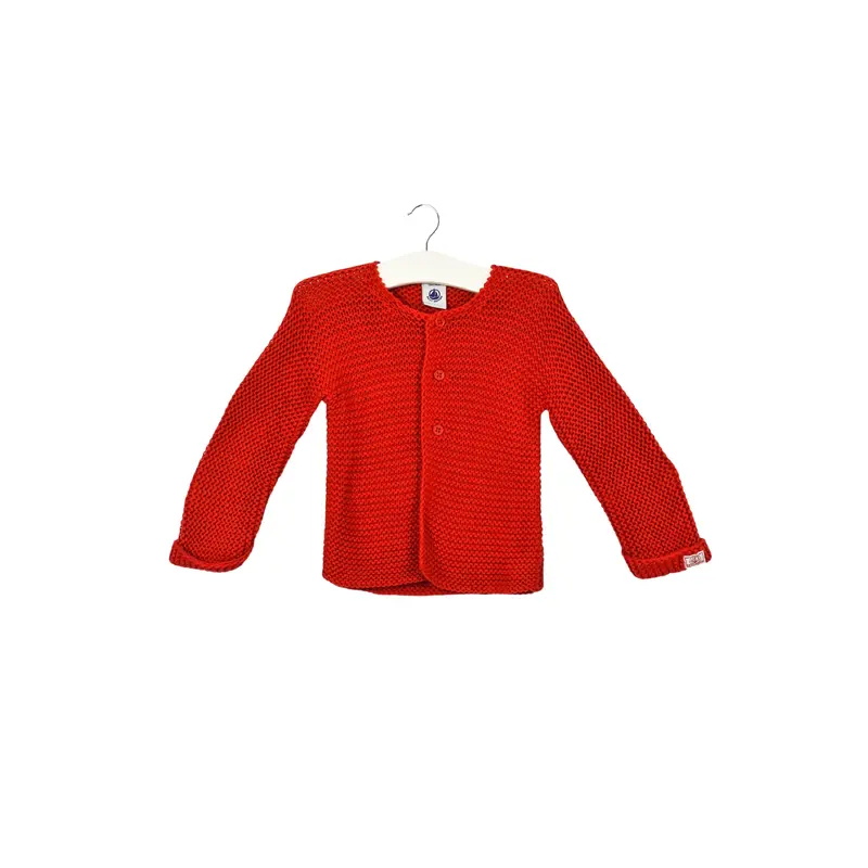 10036024 Petit Bateau Baby~Cardigan 12M