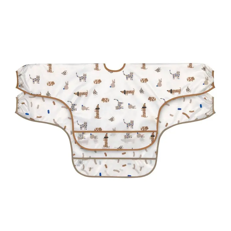 Lassig Long Sleeve Bib - 2 Pack - Royal Blue - Little Mateys