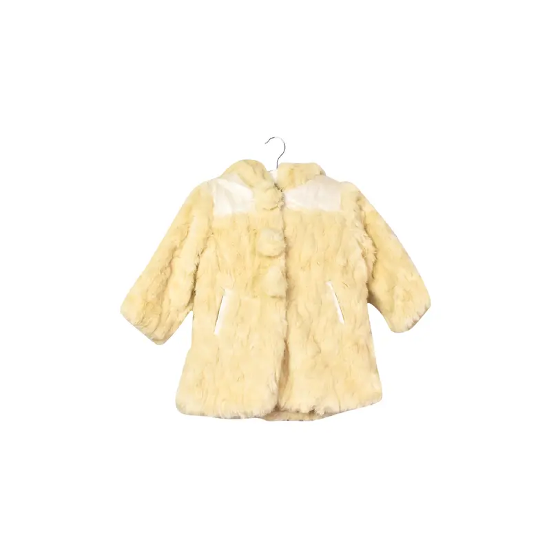 10040164B Billieblush Baby~Faux Fur Coat 12M
