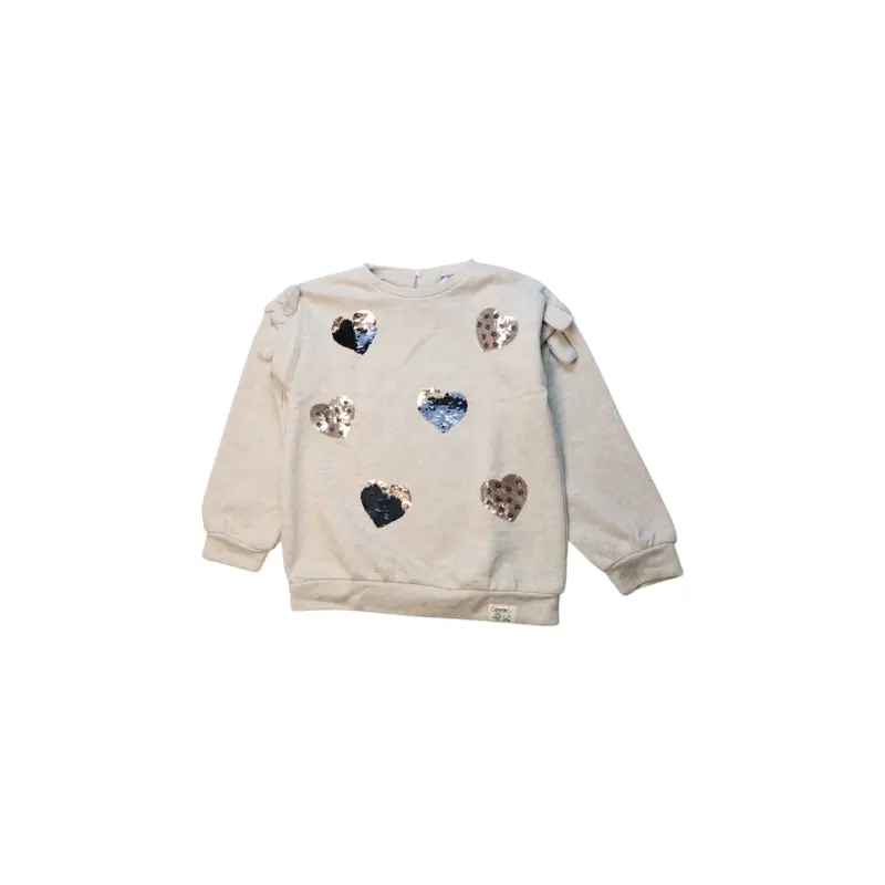 Mayoral Sequin Heart Sweatshirt, Size 5T