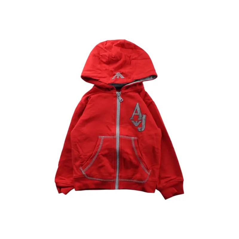 Armani Hooded Zippered Sweatshirt 2T