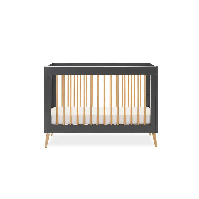 Obaby Maya Mini Cot Bed - Slate/Natural