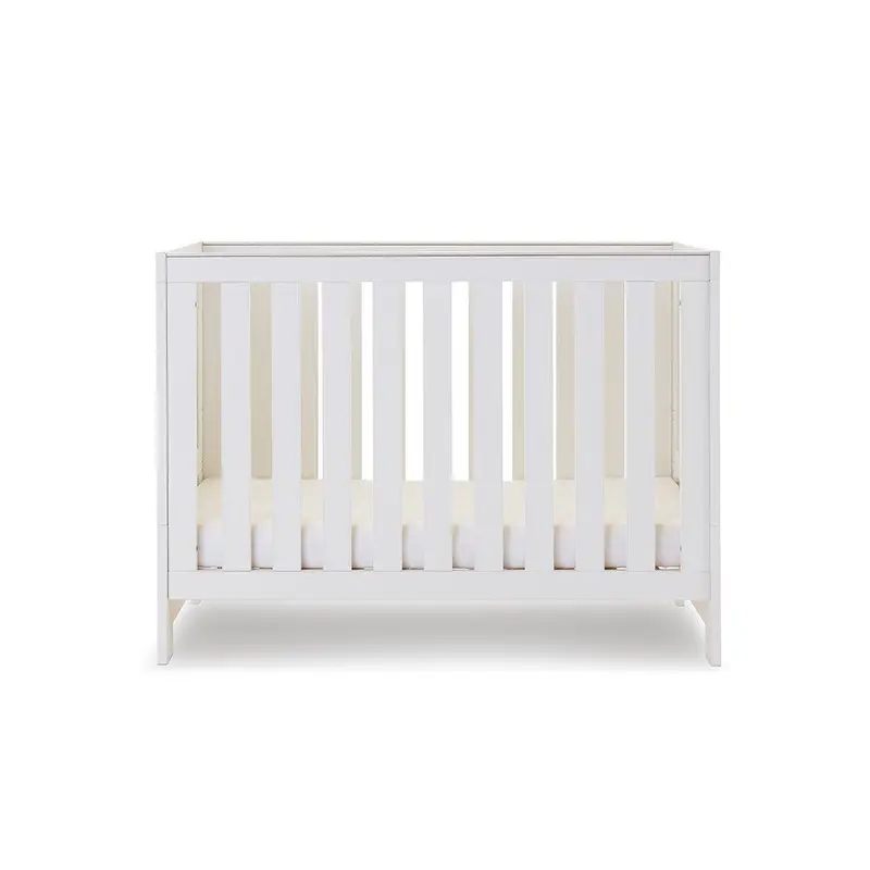 Obaby Nika Mini Cot Bed - White Wash