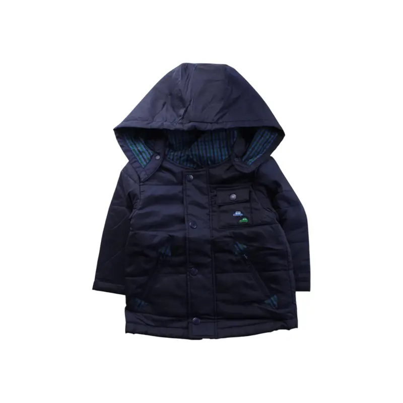 Familiar Quilted Coat With Hood 12-18M