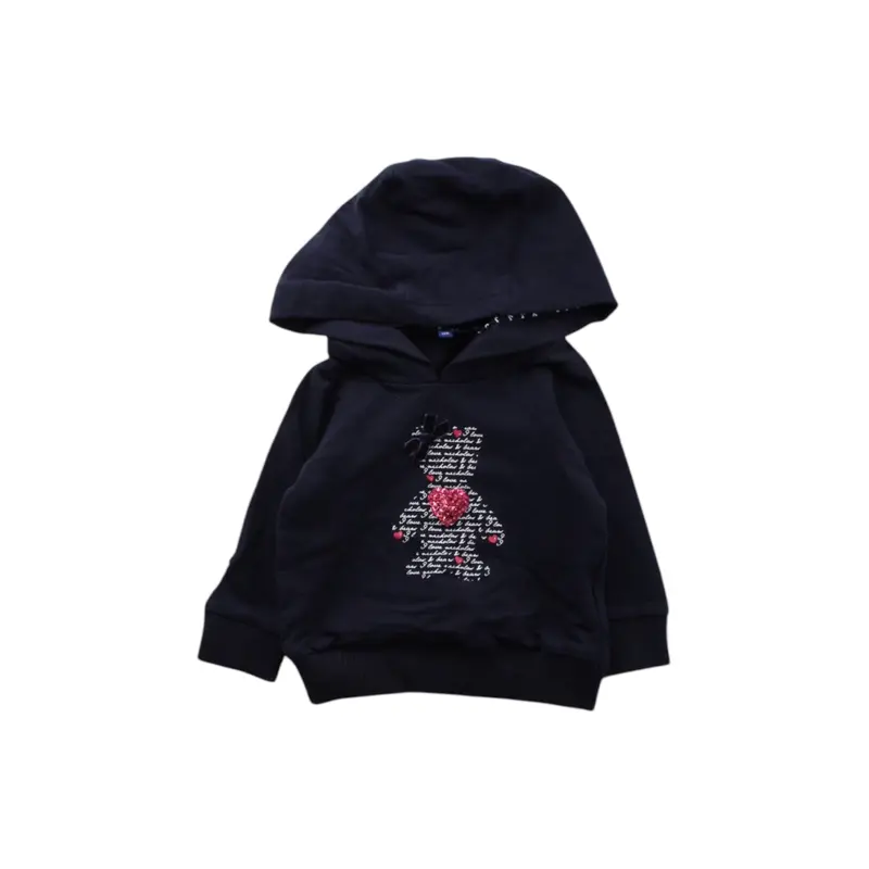 Nicholas & Bears Hooded Sweatshirt With Bear Design - Size 6-12M