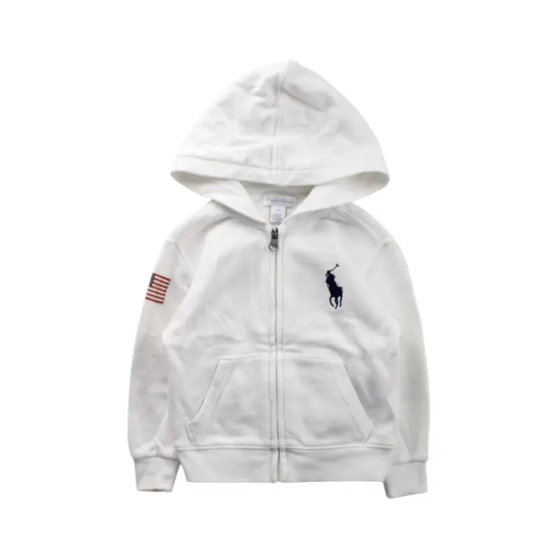 Ralph Lauren Hooded Zippered Sweatshirt 12-18M