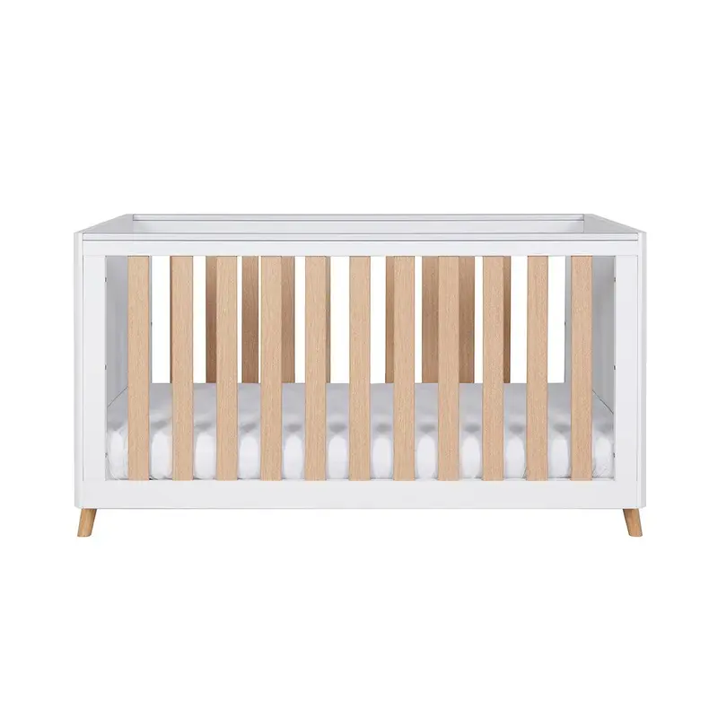 Tutti Bambini Fika Cot Bed - White/Light Oak