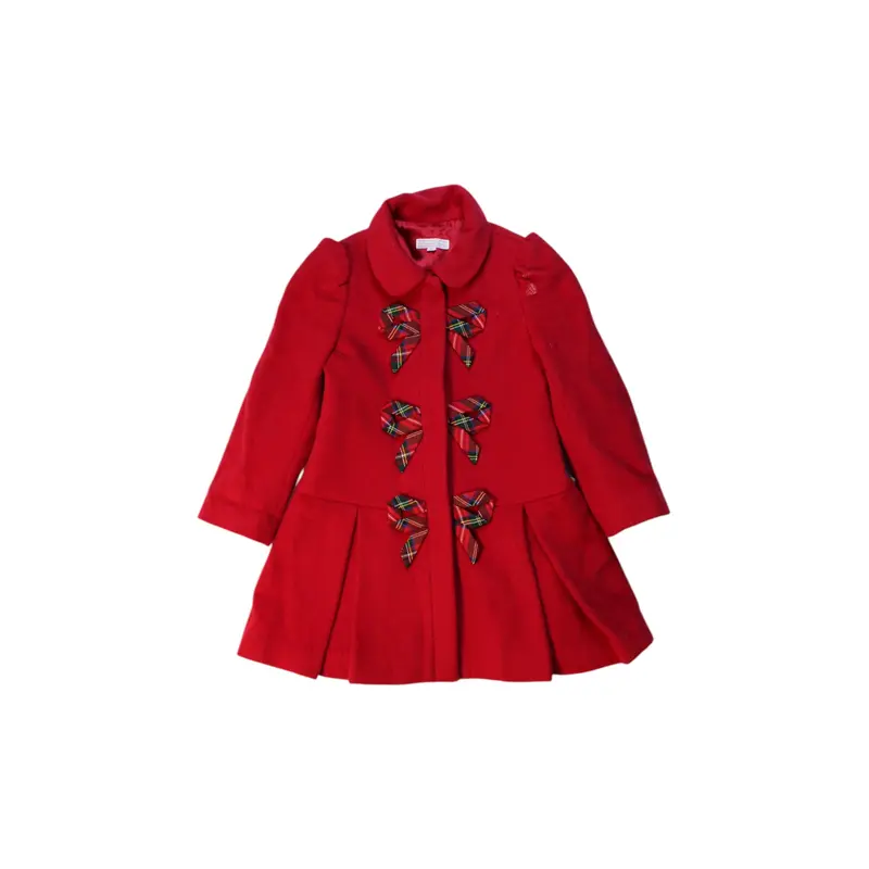 Nicholas & Bears Bow-Detail Coat, Size 3T
