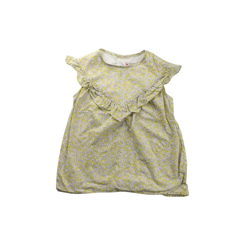Bonpoint Ruffle Floral Sleeveless Top 4T