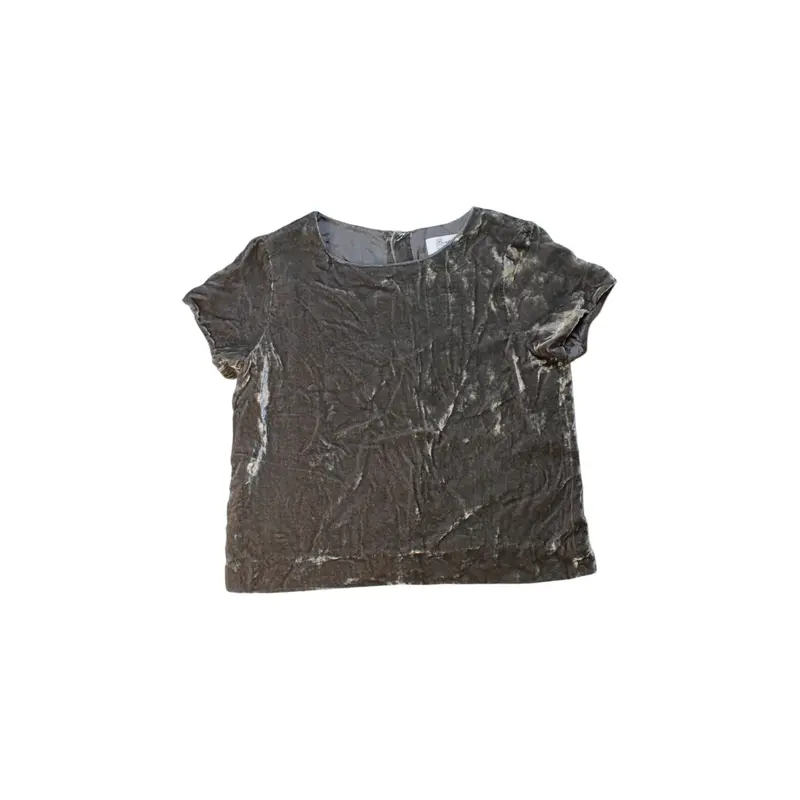 Bonpoint Velvet Short Sleeve Top Size 12Y