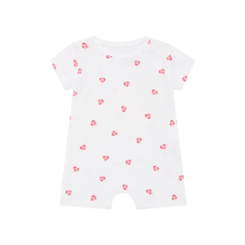 Rosa & Blue Romper - Heart