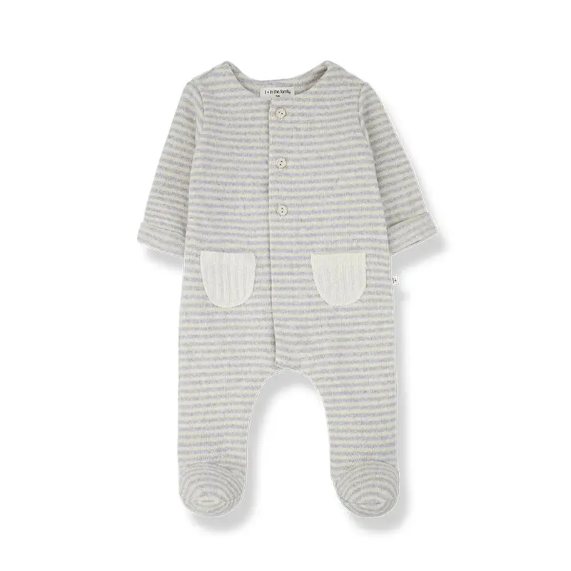 1+ in the family Adria Jumpsuit With Feet - Perla