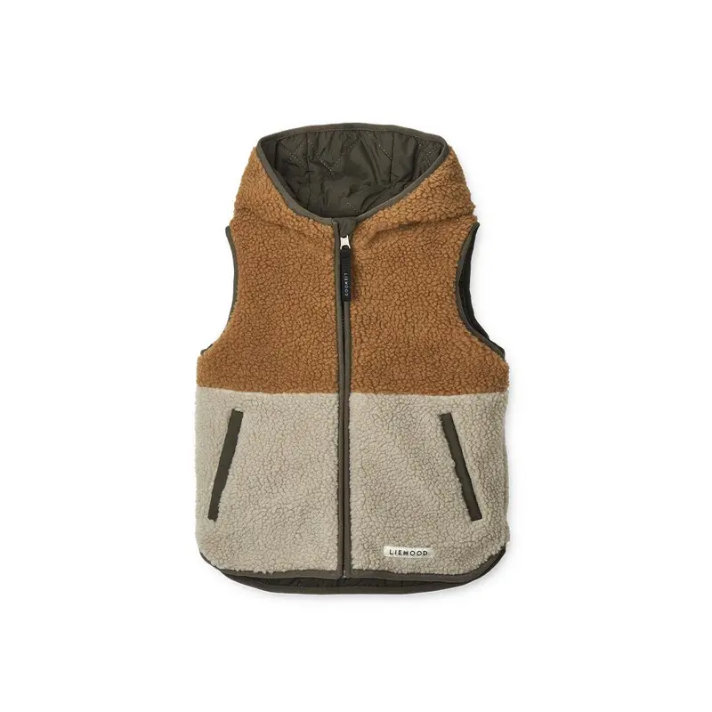 Liewood Diana Reversible Vest - Army Brown Mix
