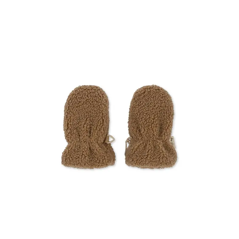 Konges Sljd Grizz Teddy Baby Mittens - Shitake