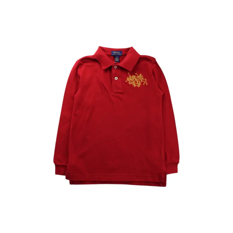 Polo Ralph Lauren Embroidered Long Sleeve Polo - Size 5T