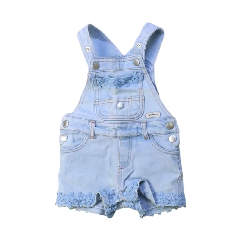 Calvin Klein Denim Overall Shorts 3-6M