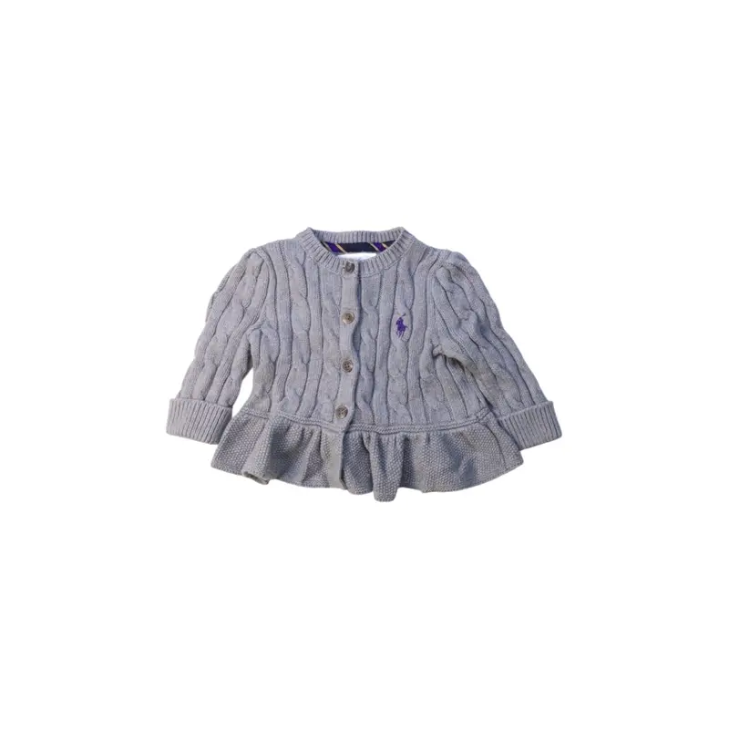 Ralph Lauren Ruffle Cardigan 0-3M