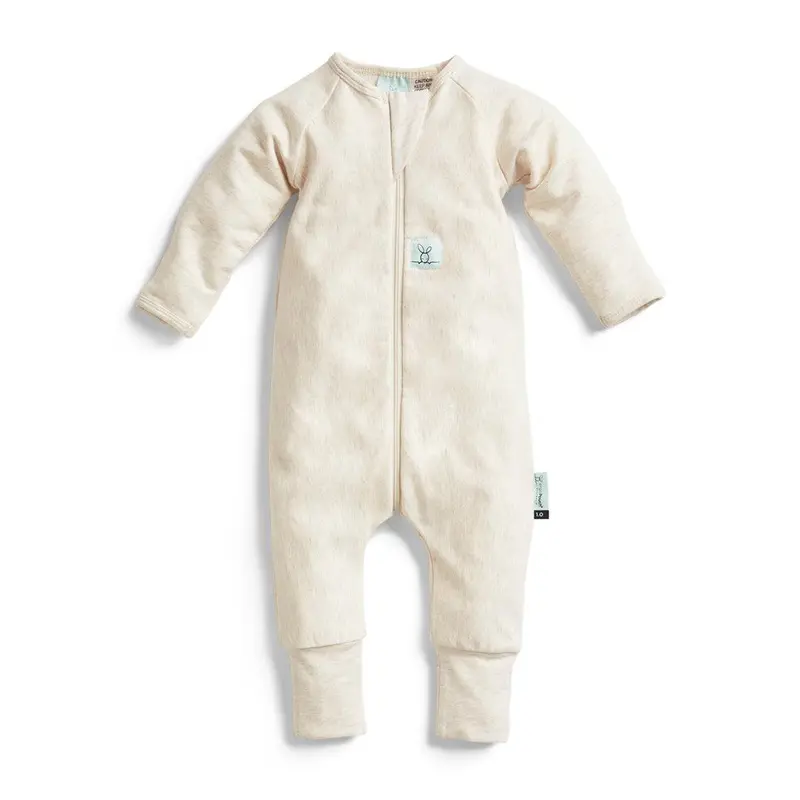 ergoPouch Organic Layers Long Sleeve Babygrow 0.2 TOG - Oatmeal