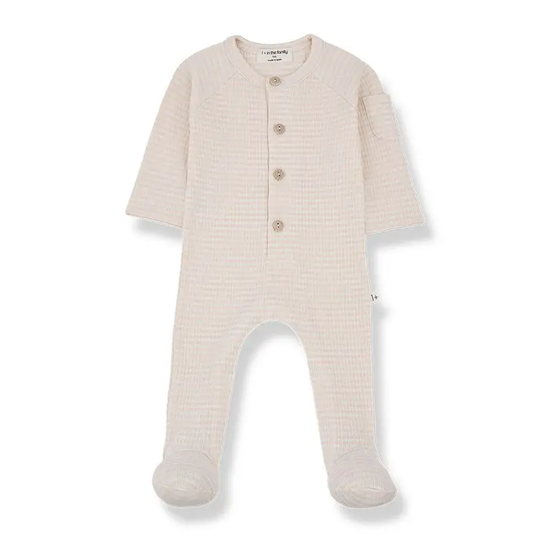 1+ in the family Guim Jumpsuit With Feet - Nude