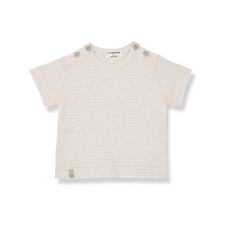 1+ in the family Jon Short Sleeve T-Shirt - Nude