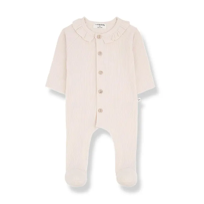 1+ in the family Rosetta Jumpsuit With Feet - Nude
