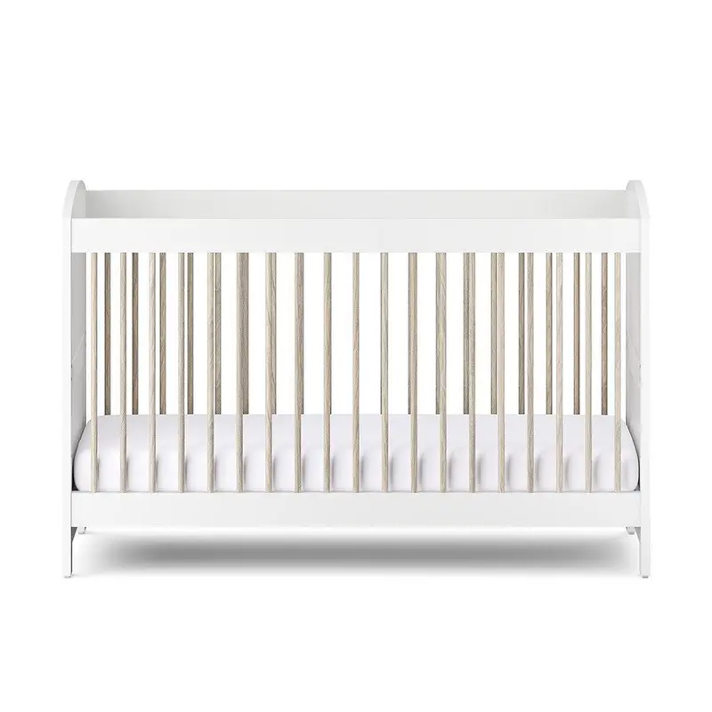 Silver Cross Valencia Cot Bed - Ash White
