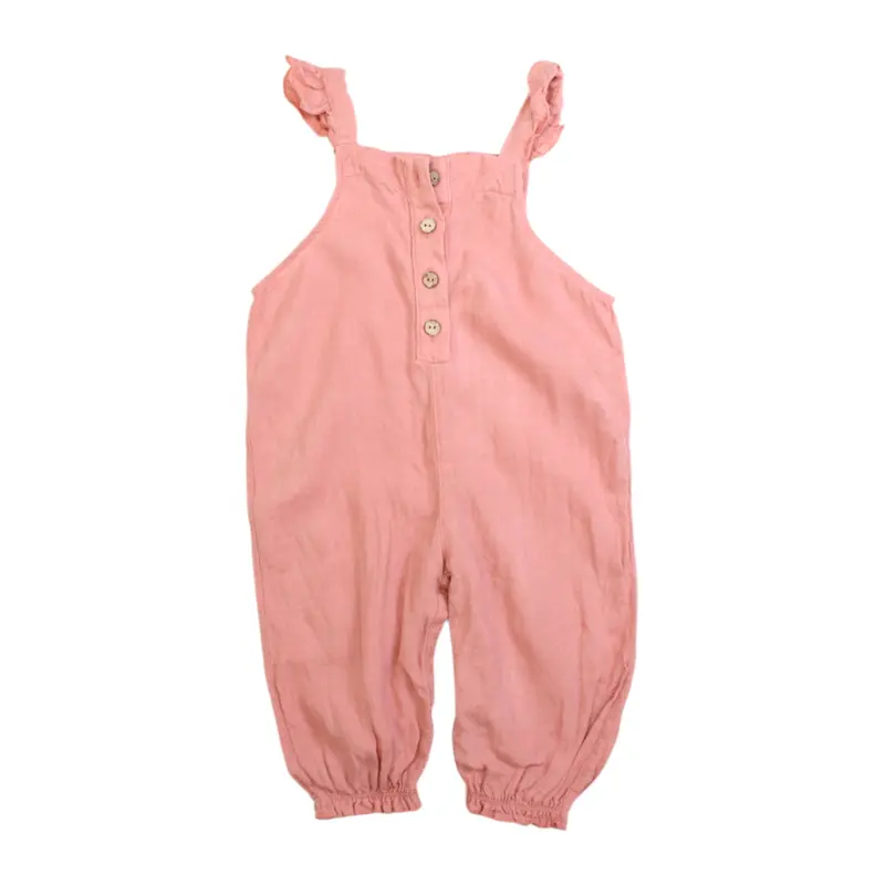 Play Up Linen Sleeveless Overalls 6-12M