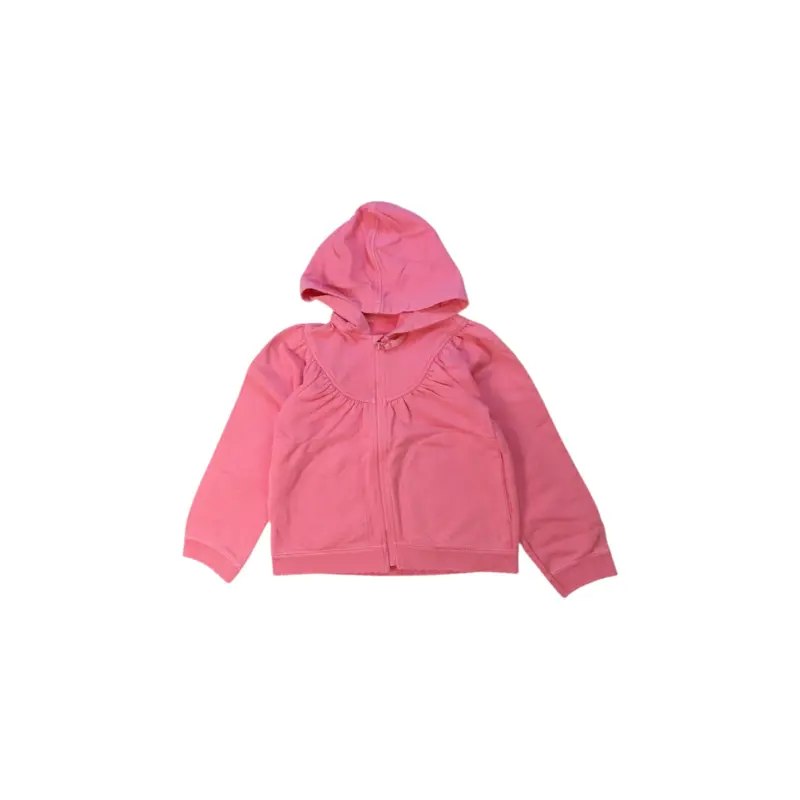 Petit Bateau Hooded Zippered Sweatshirt 6T