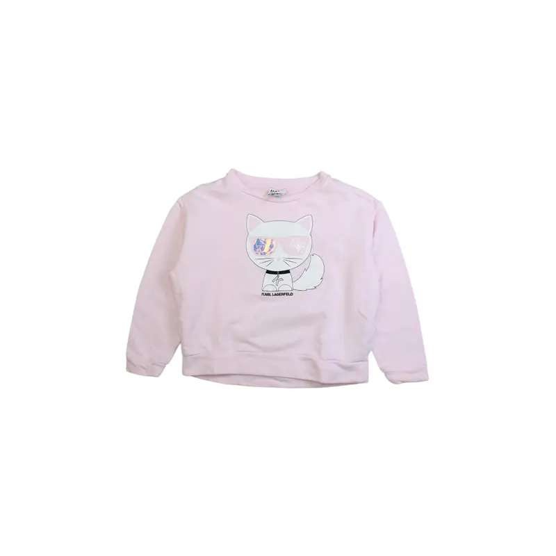 Karl Lagerfeld Cat Graphic Sweatshirt 6T