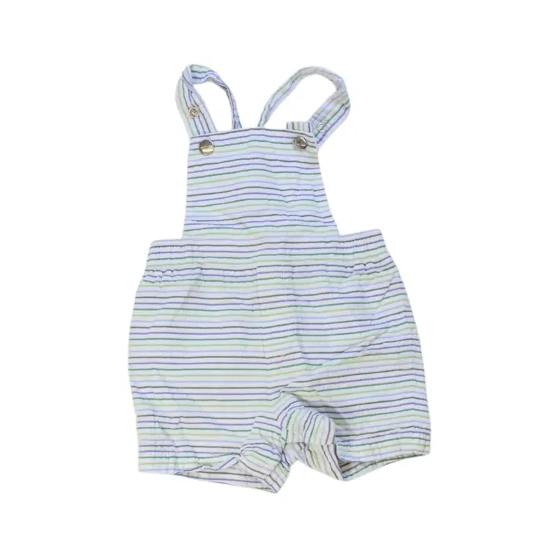 Jacadi Striped Short Overalls 12-18M