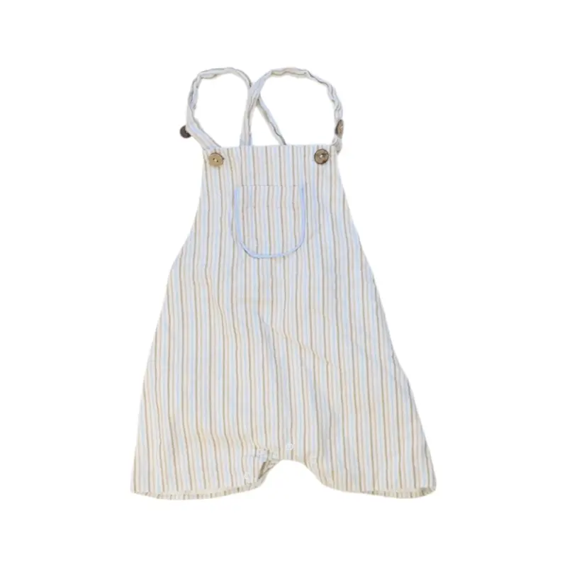 Pepa London Striped Overall Shorts 12-18M