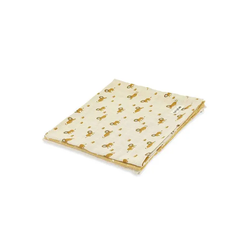 Trixie Muslin Cloths 3 Pack Mix - Lively Lion