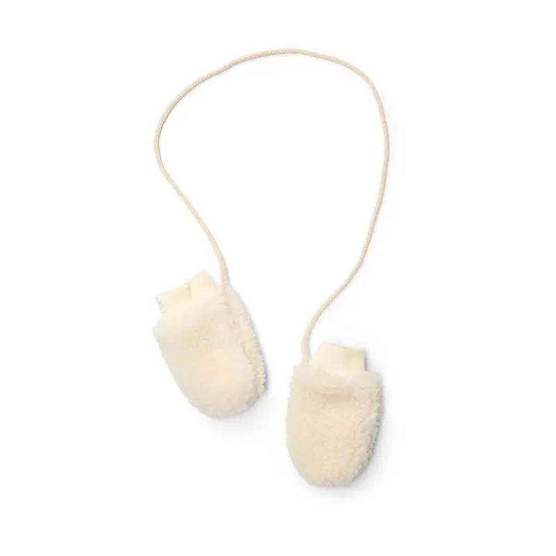 Little Dutch Teddy Mittens - Off White