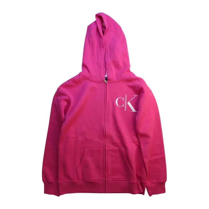 Calvin Klein Zippered Hoodie, Size 14Y